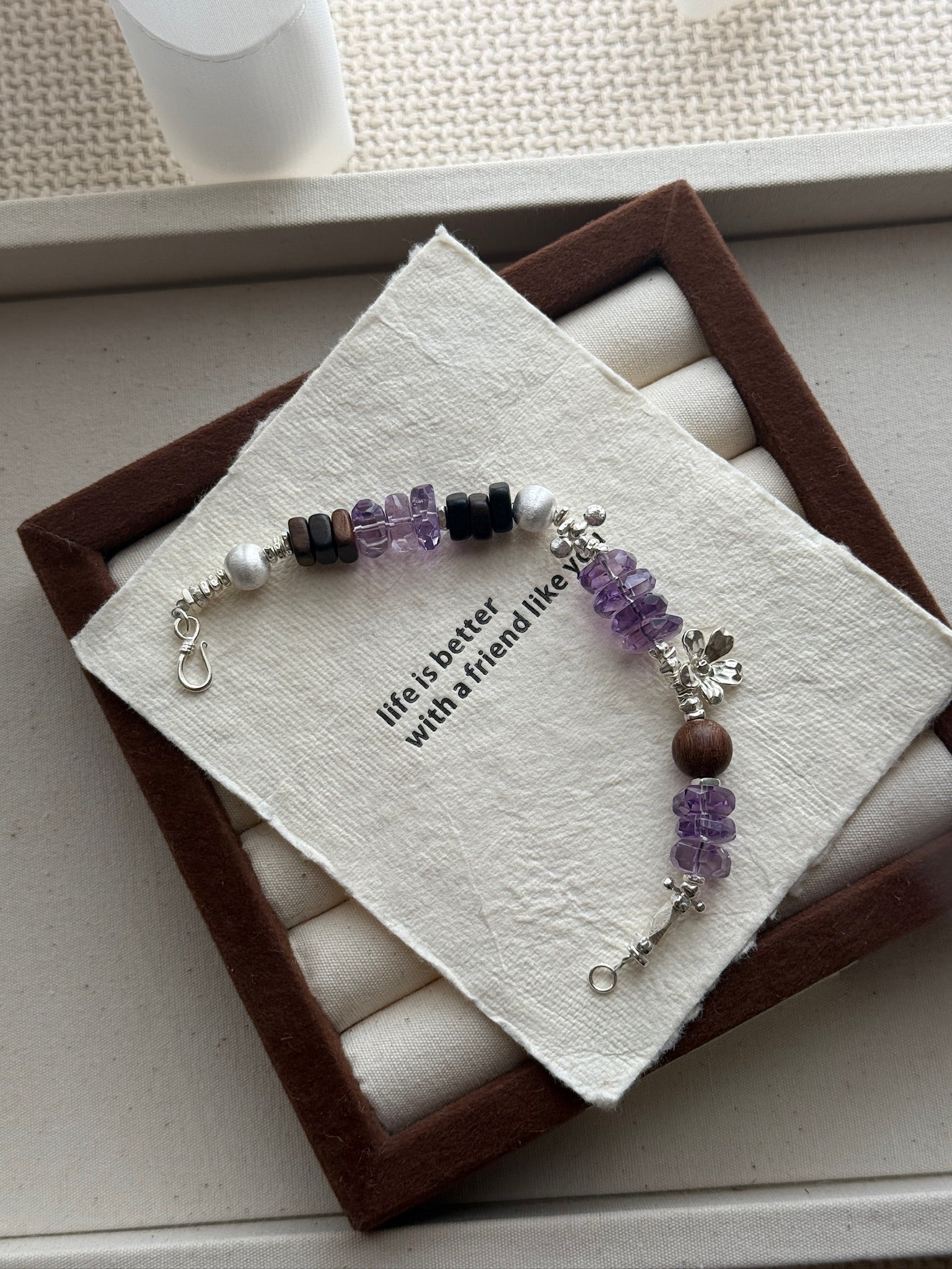 Amethyst Wisdom Bracelet - Clarity & Career Success