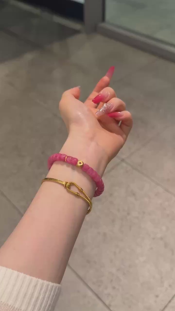 Crimson Sparkle Press-On Nails